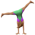 emoji of girl doing cartwheel